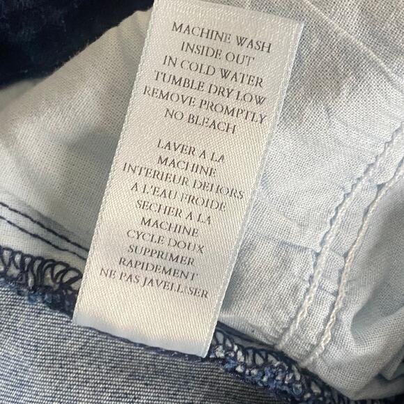 Frank & Eileen Medium Wash Denim Sligo Skinny Jean Raw Hem Size 28 - Picture 7 of 8